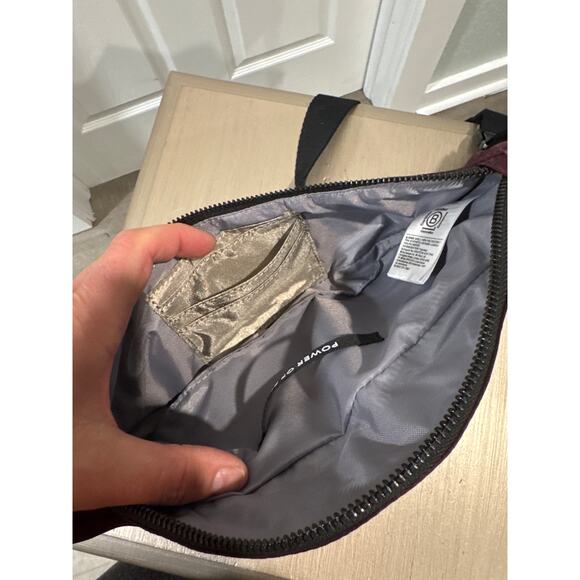 Athleta Kinetic Shine Deep Purple Quilted Belt Bag Crossbody Fanny Pack Travel - Picture 8 of 13